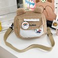 thumbnail image 4 of Bolso Bandolera Bolsa bandolera de felpa pequeño con orejas de dibujos animados lindo con alfiler para vacaciones de fin de semana Likrtyny Para Estrenar, 4 of 6