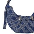thumbnail image 1 of Bolsa de hombro para mujer, con cordón, para axilas, a la moda, informal, con bola de masa hervida (azul) Likrtyny Para Estrenar, 1 of 7