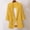 Yellow, variant on Ladies Fall Cardigans on womens cardigans lightweight 3/4 sleeve Blazers Windproof Coat Trench Coat Coats Spring Coat Blouse Jacket