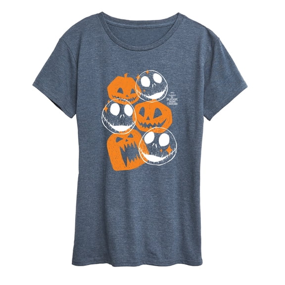 The Nightmare Before Christmas - Pumpkin Heads - Women's Short Sleeve Graphic T-Shirt