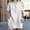 White, variant on Women's Casual Dress Women's Solid Color Button Front Fashion Short Sleeve Top for Everyday Wear Blue L