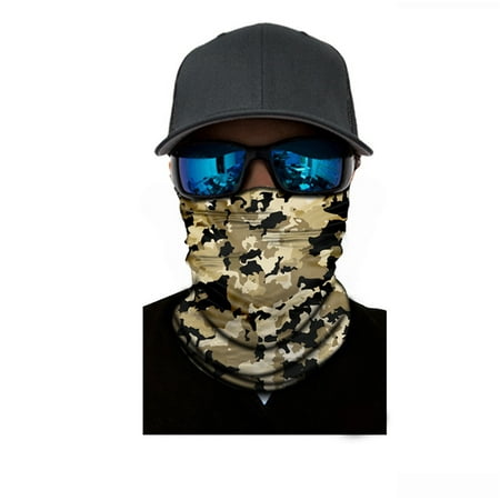 Moretek Unisex Multifunctional Seamless Head-wear, 3D Face Shield Mask Cycling Neck Scarf for Outdoor Seamless Head-wear