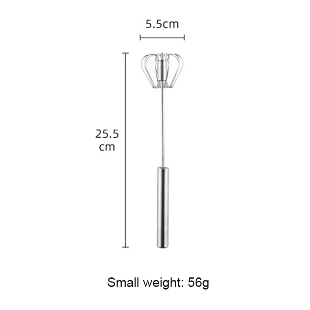 Manual Egg Beater Stainless Steel Rotating SemiAutomatic Eggbeater
