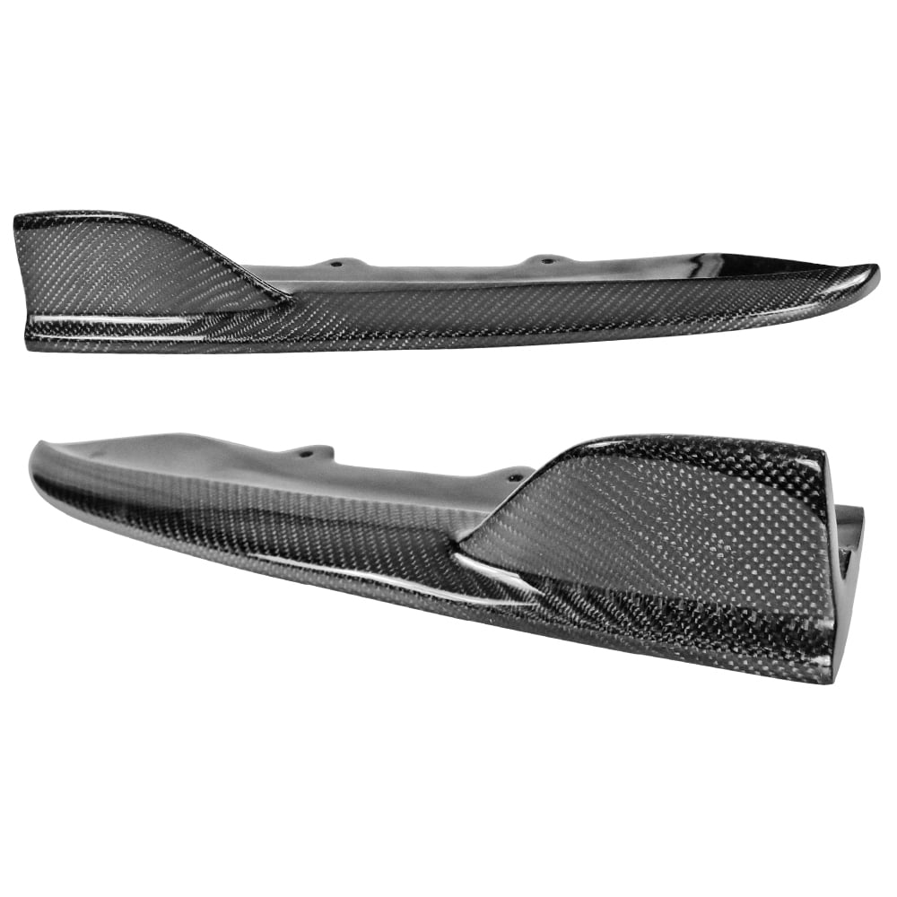 Ikon Motorsports Compatible With 12 18 Bmw F30 M Sport Fd Style Rear Bumper Lip Side Apron Carbon Fiber Walmart Com