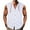 White, variant on Timegard Shirts for Men Button up Sleeveless Hoodies Solid Color Casual Loose Tank Top Summer Fashion