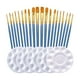 thumbnail image 1 of Juego de paleta de pinceles de pintura de 25 uds, pintura acrílica, mango de madera, herramienta de dibujo, cepillos de pelo de nailon para adultos, Gloria Pincel de artista, 1 of 9