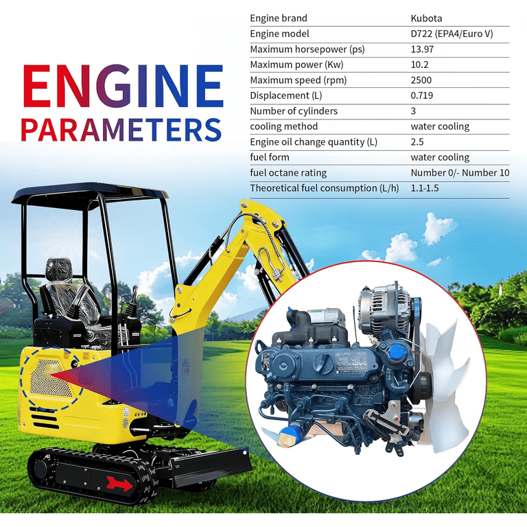 DigMaster 1.8Ton Mini Excavator Kubota Three-Cylinder Diesel