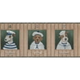thumbnail image 2 of Chiens en Marins Tenue Beige Papier Peint Nautique Bord Rétro Design, Rouleau 15' x 10", 2 of 3