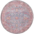 thumbnail image 2 of Rugs.com Mangata Collection Rug – 4' Round Antique Blue Low Rug Perfect For Kitchens, Dining Rooms, 2 of 9