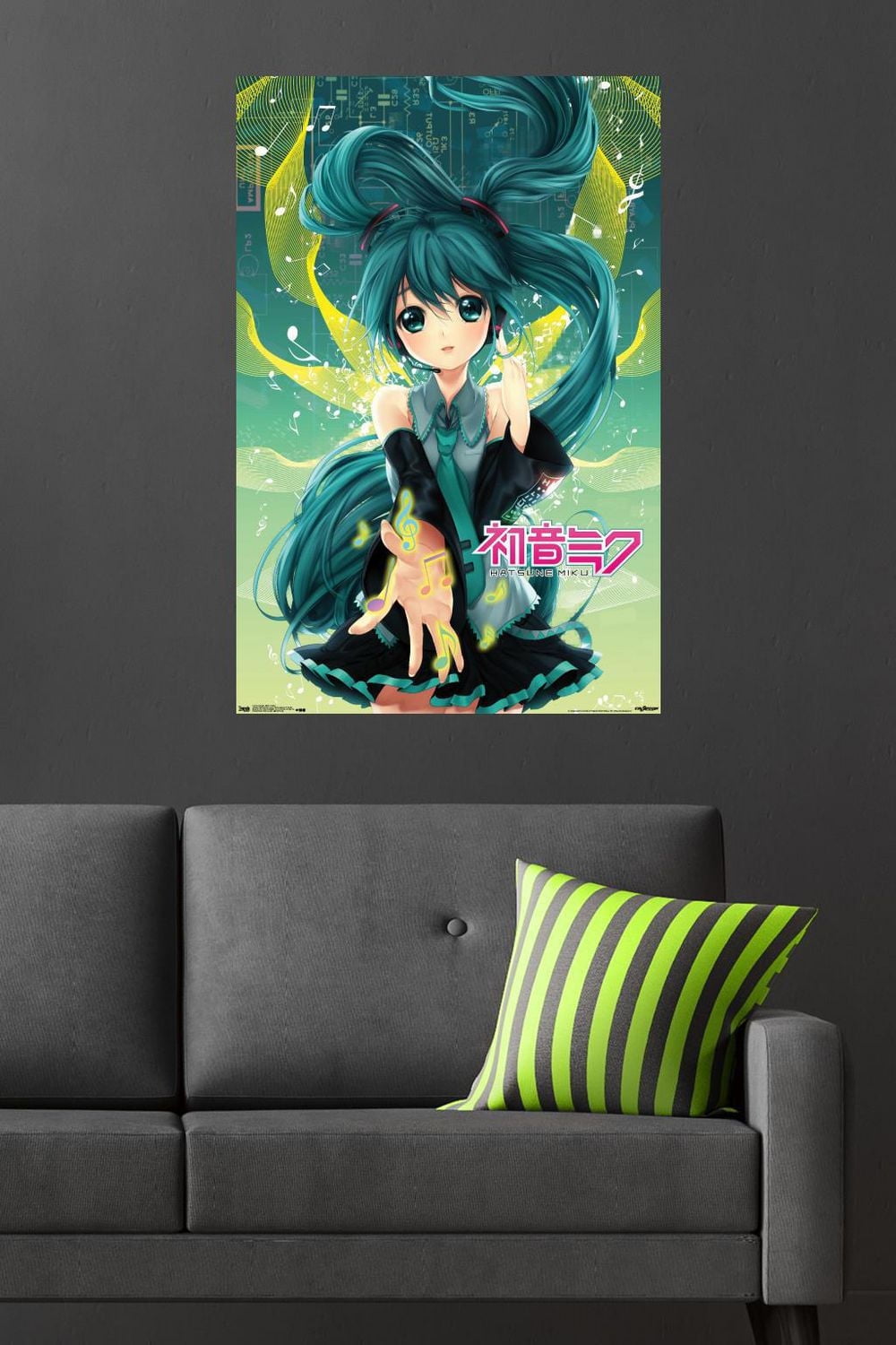 Hatsune Miku - Notes Wall Poster, 22.375" x 34"