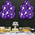 thumbnail image 4 of PMU 50 Pcs Graduation Balloons PartyTex 11 inch Premium Purple with All-Over Print White Grad Caps-Confetti and Streamers Graduation Party Decorations, 4 of 7