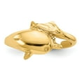 thumbnail image 5 of Real 14kt Yellow Gold Polished and Diamond-cut Dolphin Toe Ring; for Adults and Teens; for Women and Men, 5 of 5