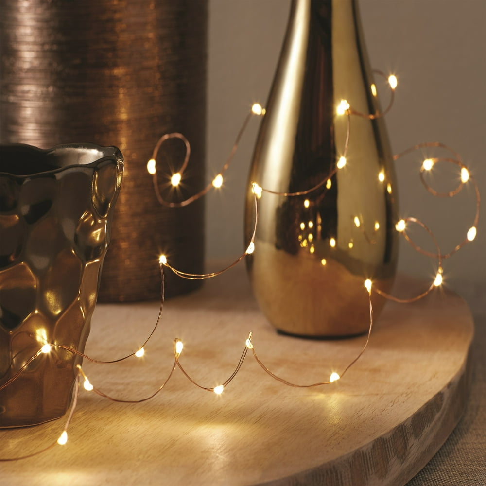 Mainstays 18" LED Fairy Wire String Light Set with Battery Operated