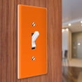 thumbnail image 3 of WIRESTER Single Gang Toggle Light Switch Plate/Wall Plate Cover - Solid Orange, 3 of 6