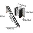thumbnail image 2 of INTSUPERMAI Wall Mounted Attic Folding Ladder Extension Stairs 12 Steps Magnesium Alloy, 2 of 6