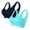 Blue, variant on Elvqul Wireless Bras Women Push-Up Bralette Breathable 2 Pack Hot Pink Underwear Nylon Bras