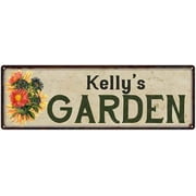 Kelly's Garden Gift Flower Chic Decor 8x24 Sign Gift 108240017070