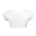 thumbnail image 4 of DHFJKG Crop Tops For Womens T Shirts Low Cut Slim Fit Short Sleeve Solid Color Basic Tees Night Out Clubwear, 4 of 7