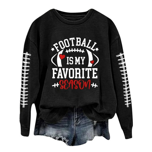 WEAIXIMIUNG Chandails en Molleton pour Femmes Zip Up Femmes Décontracté Manches Longues Col Rond Chandails en Molleton Football Graphique Imprimé Pull Léger Chandails en Molleton Blouse Top