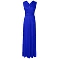 thumbnail image 4 of FYMNSI Women Transformer Evening Long Prom Dress Infinity Floor Length Dresses for Bridesmaids Multiway Wrap Convertible Dresses Royal Blue XS, 4 of 5