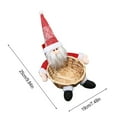 thumbnail image 3 of Christmas Candy Cookies Storage Basket, Candy Woven Holder Basket Xmas Candy Bowl Candy Dish Gingerbread Cookies Desserts Basket for Party Winter Holiday Table Desk Decor, 3 of 6