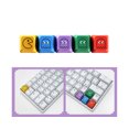 thumbnail image 3 of 5Pcs Keycaps Comfortable Wear-resistant Ergonomic Non-fading Indeformable Replacement PBT Gaming Keyboard Key Cap for Office- B, 3 of 5