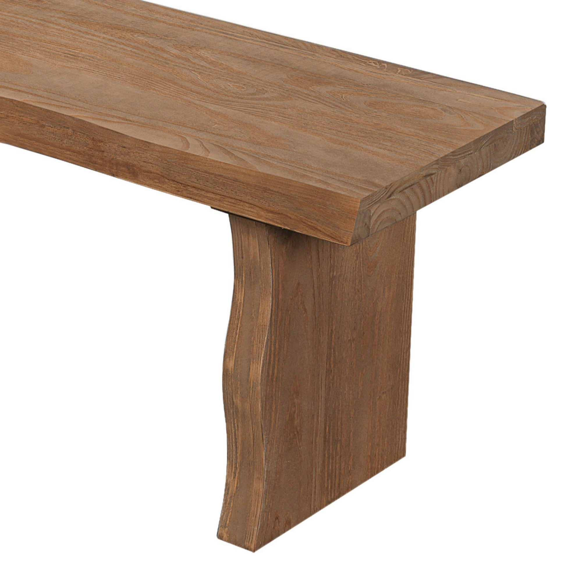 Sailvan 63" Solid Pine Wood Dining Bench Modern Farmhouse Kitchen Seating for 3 People,350lbs Capacity,Natural Wood-C