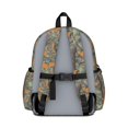 thumbnail image 3 of Camo and Oak Green Pattern Cute School Backpack with Padded Back and Adjustable Shoulder Straps 13.4"x11"x4.7", 3 of 5