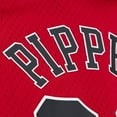 thumbnail image 5 of Men's Mitchell & Ness Scottie Pippen Red Chicago Bulls Mesh Name & Number Short Sleeve Hoodie, 5 of 5