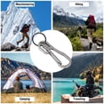 thumbnail image 4 of Porte-clés Clip Libération Rapide Antirouille Résistant à la Corrosion Taille Compacte Mousqueton Ultraléger Porte-Clés pour Camping, 4 of 7