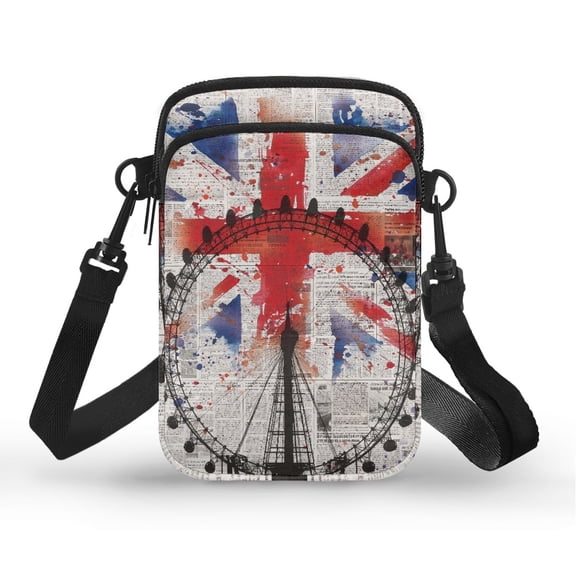 HELLHERO Ferris Wheel Pattern Crossbody Bag Trendy, Leakproof for Outdoor Travel Daily Use, Daily Use