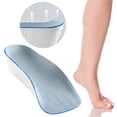 thumbnail image 1 of Plantilla ortopédica de soporte para el arco | Medio inserto de absorción de impactos suave y transpirable | Elevación de 3 pulgadas que aumenta la altura | Comodidad para la fatiga del pie y el, 1 of 3