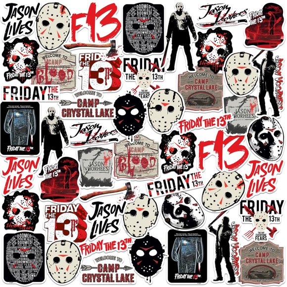 Friday The 13th Autocollants de Luxe (Lot de 100)