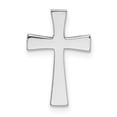 thumbnail image 3 of 14k White Gold Polished Cross Chain Slide, 3 of 4