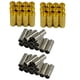 thumbnail image 1 of 48 Juegos De Broches Magnéticos En Tono Plateado Dorado - Tubo - Agujero De 4 / 6mm - Cordón de material cuero - Cierres Magnéticos Para Collares, 1 of 9