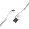 thumbnail image 5 of (2 pack) Auto Drive 6ft Lightning to USB-a Charging and Data Cable, Mfi Certificated, Braided, White, 5 of 10