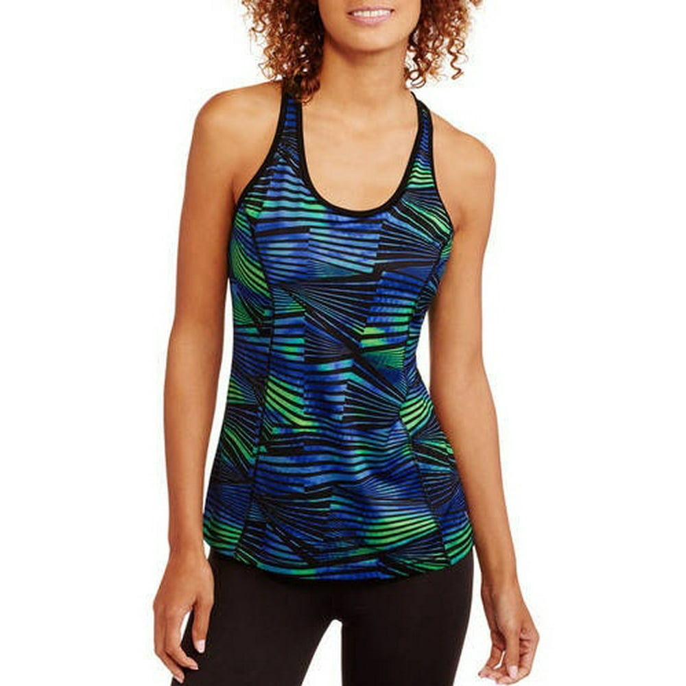 Danskin Now Danskin Now Women's Active 2fer Tank with Mesh Detail and