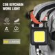 thumbnail image 4 of Cateissary Mini linterna de luz LED portátil, llavero de bolsillo, ajustable, resistente al agua, recargable por USB, lámpara COB, linterna de Camping Iluminación y accesorios Cateissary HA074345-01, 4 of 6