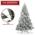 thumbnail image 3 of Árbol de Navidad Casafield, pino cubierto de nieve, 6 pies con soporte, 3 of 7