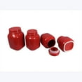 thumbnail image 2 of Youngs 19695 Ceramic Mason Jar Canister, Red - Set of 4, 2 of 4