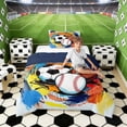thumbnail image 2 of Erosebridal Color Splash Balls Twin Comforter Sets, Sport Bedding Set for Boys and Girls, Navy Reversible 2pcs, 1 Comforter and 1 Pillowcase, 2 of 6
