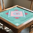 thumbnail image 4 of Mini Mahjong Mat, Non-Slip Noise Reducing Game Table Mat for Mahjong Tiles, Portable Rubber Playing Surface for Card Games, Poker, Dominoes and Board Games, Foldable Table Cover for Home Travel, 4 of 8