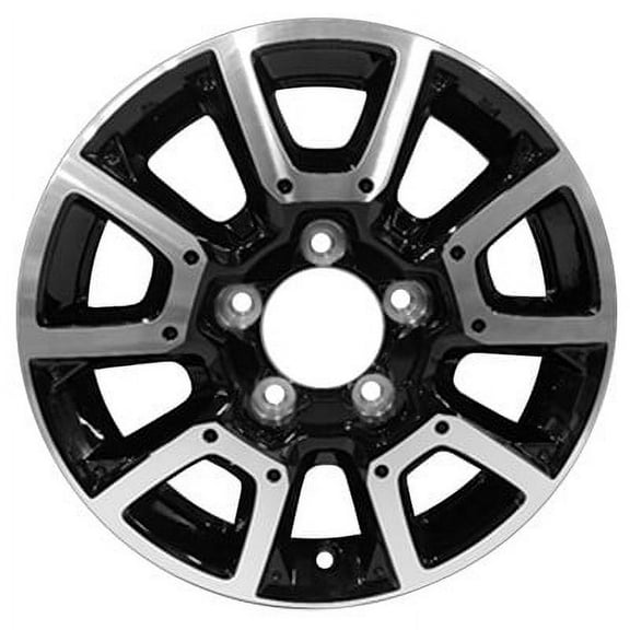 KAI 18 X 8 Reconditioned OEM Aluminum Alloy Wheel, Machined and Black, Fits 2014-2021 Toyota Tundra