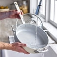 thumbnail image 3 of Bobby Flay by Greenpan 4.5QT Sauté Pan with Glass Lid, Ceramic Nonstick, Cream, 3 of 9