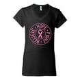 thumbnail image 2 of Believe Hope Awareness Womens V-Neck Tee, Black, Small, 2 of 3