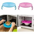 thumbnail image 2 of Plateau Rond Porte-Vapeur Double Couche Porte-Vapeur Multifonctionnel Plateau de Cuisson en Plastique Accessoires pour Micro-Ondes 2 Pcs, 2 of 4