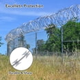thumbnail image 2 of QinaQin 250FT Galvanized Razor Wire Fencing,Barbed Wire Fence,Durable Razor Ribbon for Garden Farm,0, 2 of 7