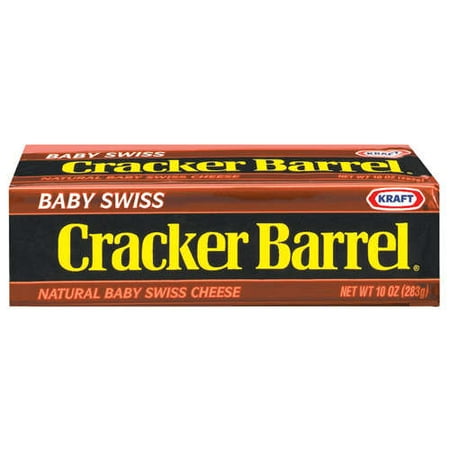 Kraft Cracker Barrel Baby Swiss 10 5 Oz Walmart Com