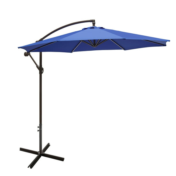 Westin Outdoor 10 Ft Cantilever Offset Umbrella For Patio Uv Water Weather Resistant Polyester Royal Blue Com Westin Outdoor 10 Ft Cantilever Offset, Royal 10 Ft Cantilever Patio Umbrella In Beige