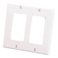 thumbnail image 1 of Decorative Dual Gang Wall Plate - White, 1 of 1